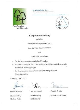 Kooperationsvertrag mit den Arnsberger Berufskollegs