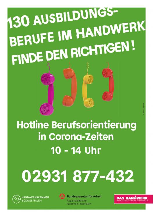 Hotline Berufsorientierung in Corona-Zeiten