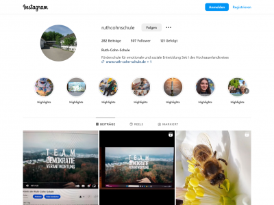 Alle News und Aktuelles zu der Ruth-Cohn-Schule bei Instagram!